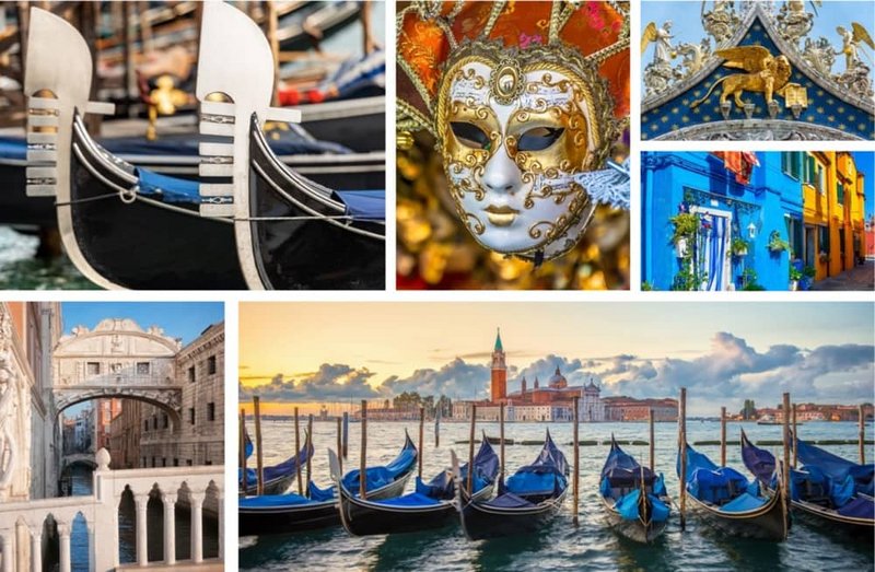 Postkarte von Venedig